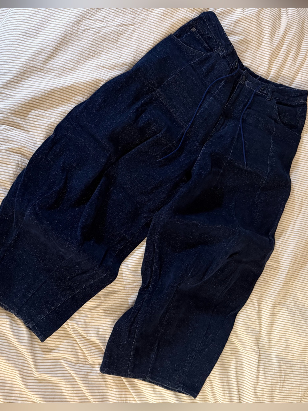Needles Navy Wide-Leg Pants